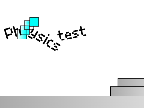 A physics test... But with no physics.