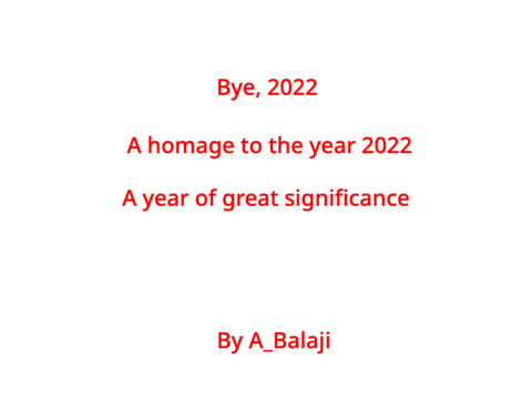 Bye, 2022 #music #all