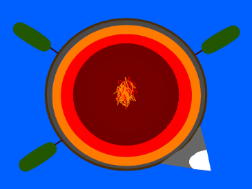 First man at earths core