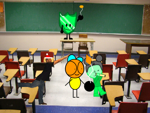 Add yourself blowing up the school class!!!!!!!!!!!