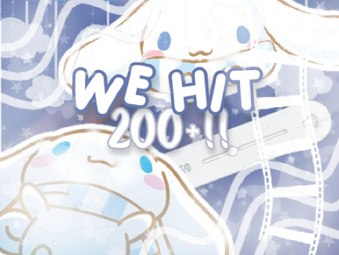 WE HIT 200+!!!!