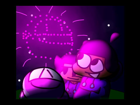 Watching the fireworks