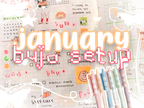 january bujo setup