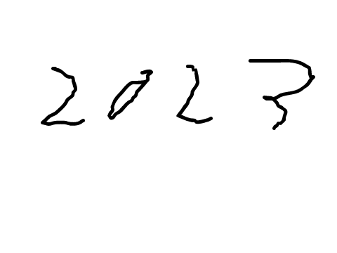 Very beautiful handwriting of 2023