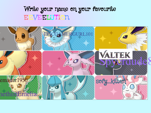 Put your name on your favourite Eeveelution! remix remix