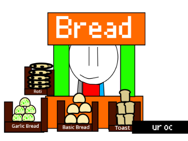 selling bread