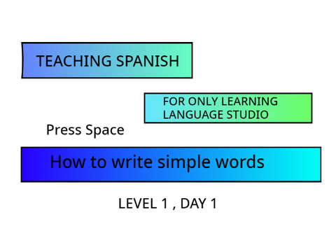 Teaching Spanish - Level 1 Day 1