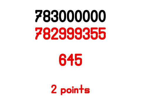 645 off