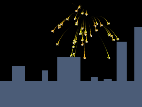 scratch cat fireworks