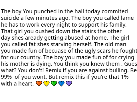 remix if you are against bulling  remix