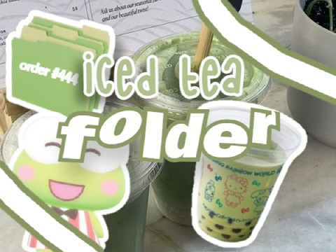 ⌦ iced tea ┆folder