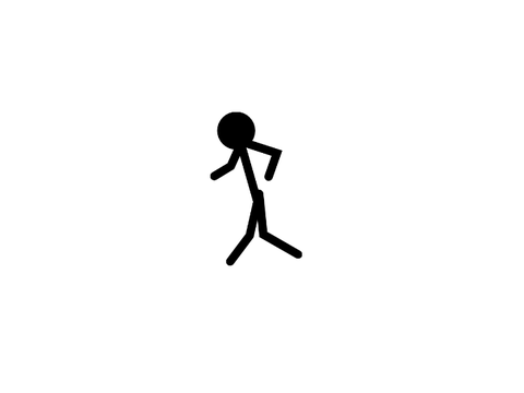 Stickman doing fortnite default dance