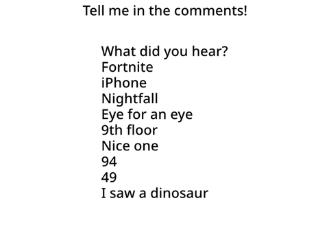 what did you hear? #shorts
