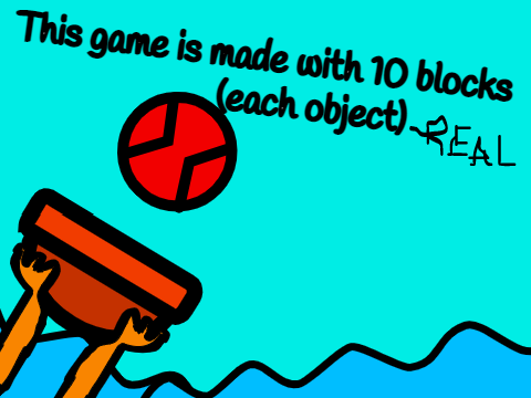 This game is made with 10 blocks (each object)