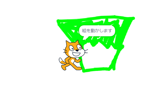 描いた絵を動かす
