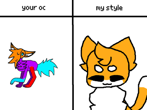 your oc, my style! 100+ followers remix