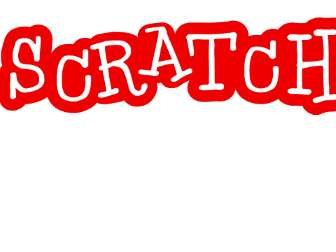 just a red scartch logo