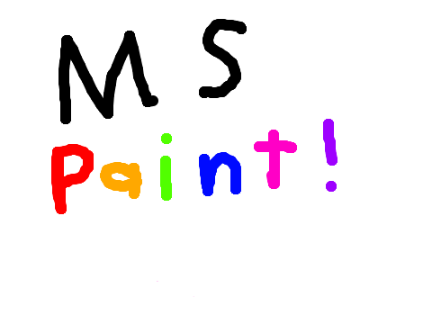 MS Paint... But Bad
