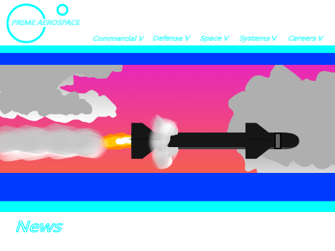 Prime Aerospace Website Layout