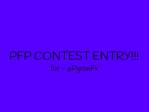 PFP contest: entry