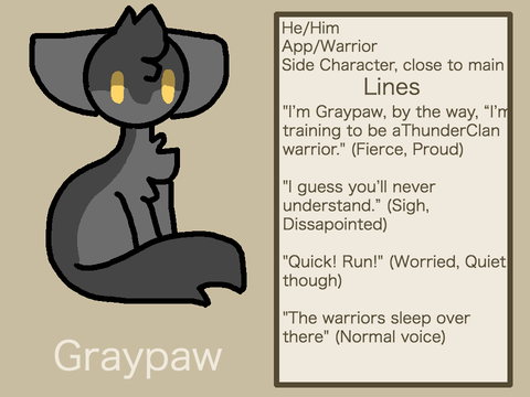 Graypaw Audition