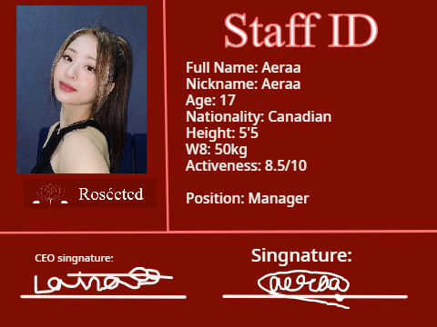 Aeraa - STAFF ID