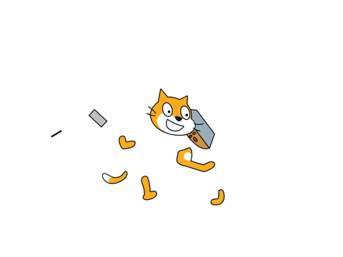 scratch cat gets a pie.