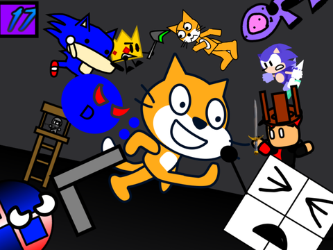 AY Trying to beat Scratch Cat! (17)
