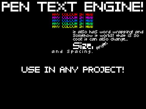 Pen Text Engine!