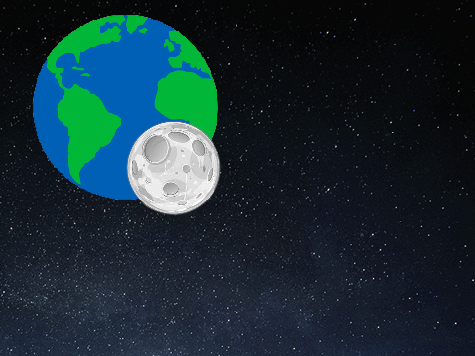 Moon crashes into Earth