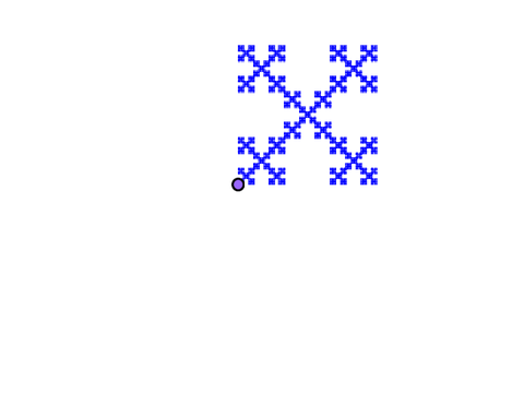 Fractal square and triangle