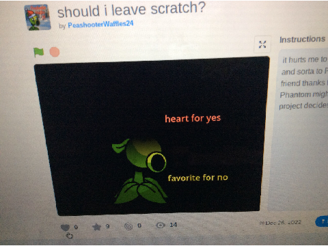 Yeah should he leave scratch? idk