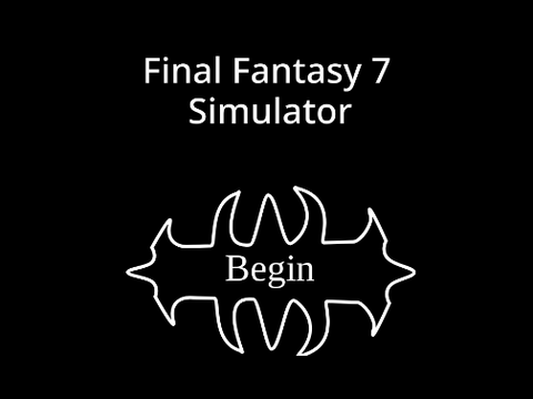 Final Fantasy 7 battle Sim. 3 waves