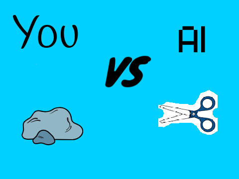 Rock, paper, scissors vs AI
