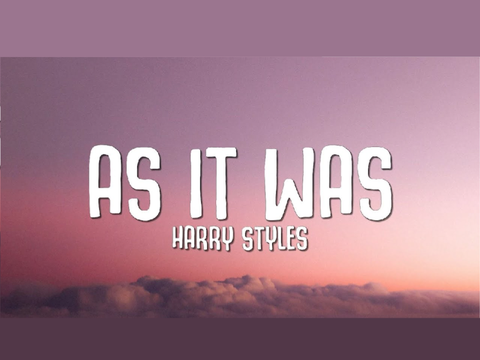 As It Was - Harry Styles