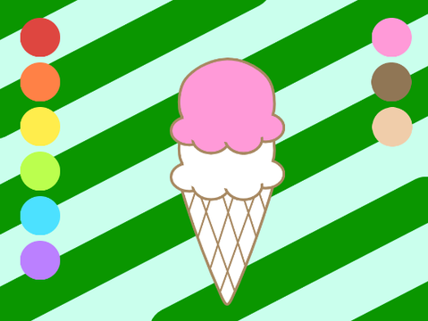 Color fill game! (Ice Cream)