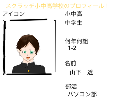 スクラッチ小中高学校のプロフィール！ 