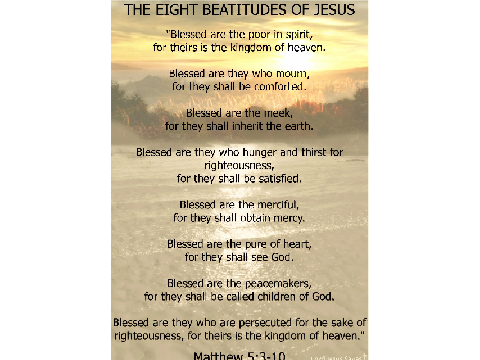 The Beatitudes ESV