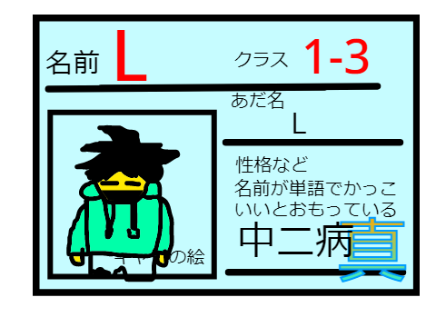 真 オリキャラ学園名刺 remix2
