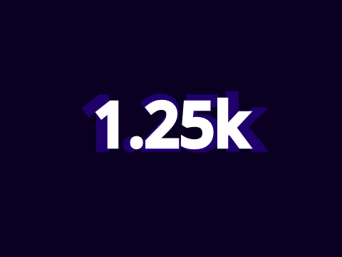 1.25k celebration
