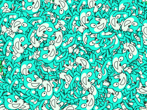 dance party! 300 clones!