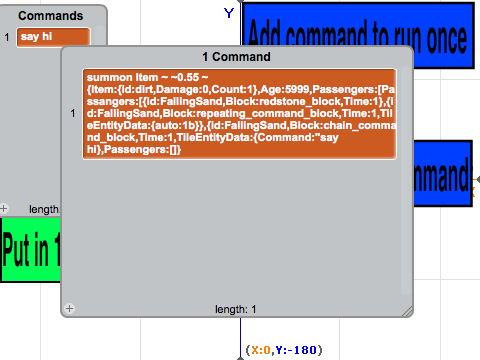 Minecraft 1.9 One Command Block Generator