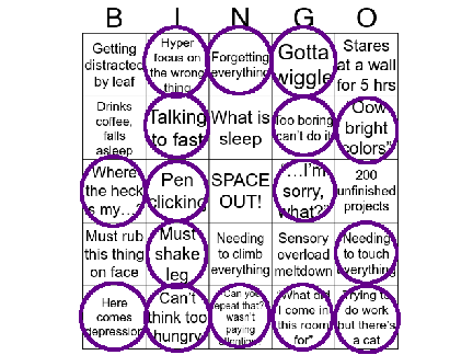ADHD Bingo remix