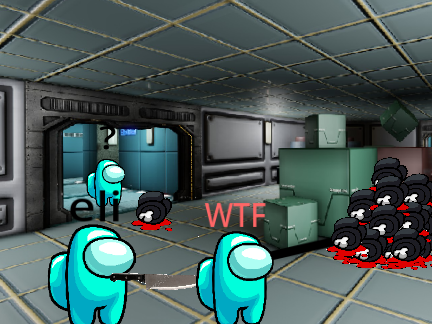 i got a kill in Among Us