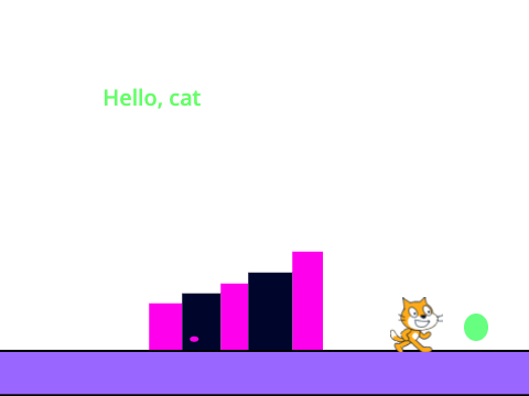 Scratch cat platformer game