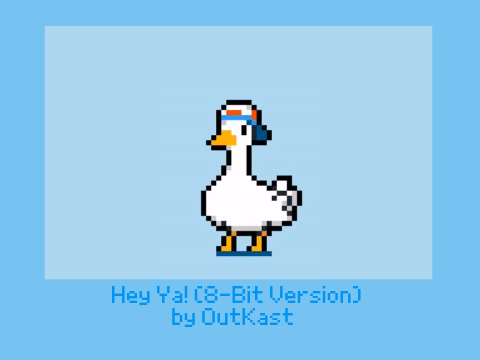 Duck Dancing to Hey Ya but it's 8-Bit