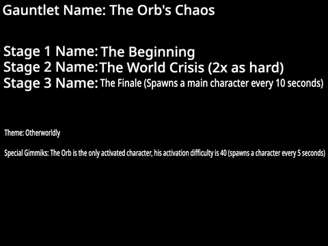 tCCN Gauntlet Submissions (NO LONGER MY ENTRY)