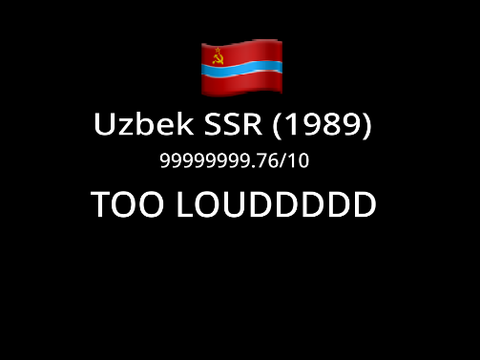 Uzbekistan (Uzbek SSR) EAS Alarm (1989)