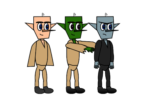 Overworld Elven Characters Concept