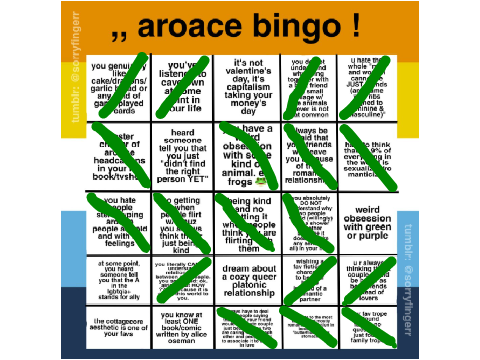 aroace bingo <3 